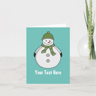 Cold snowman custom invitation