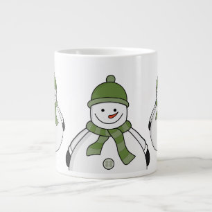 Cold snowman large coffee mug