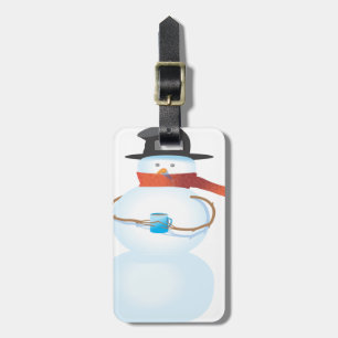 Cold Snowman Luggage Tag