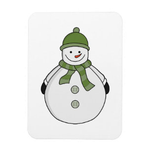 Cold snowman magnet
