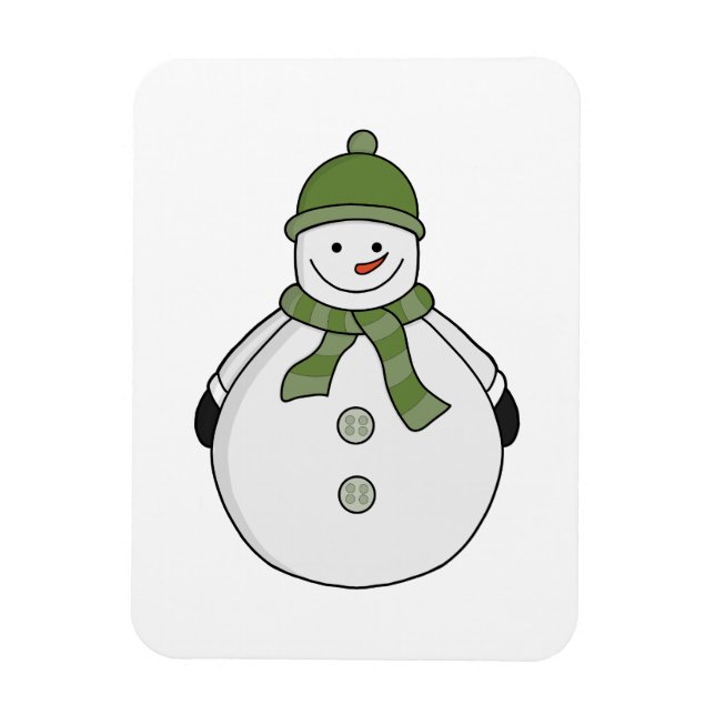 Cold snowman magnet (Vertical)