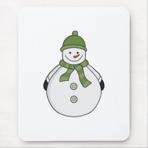 Cold snowman mouse mat