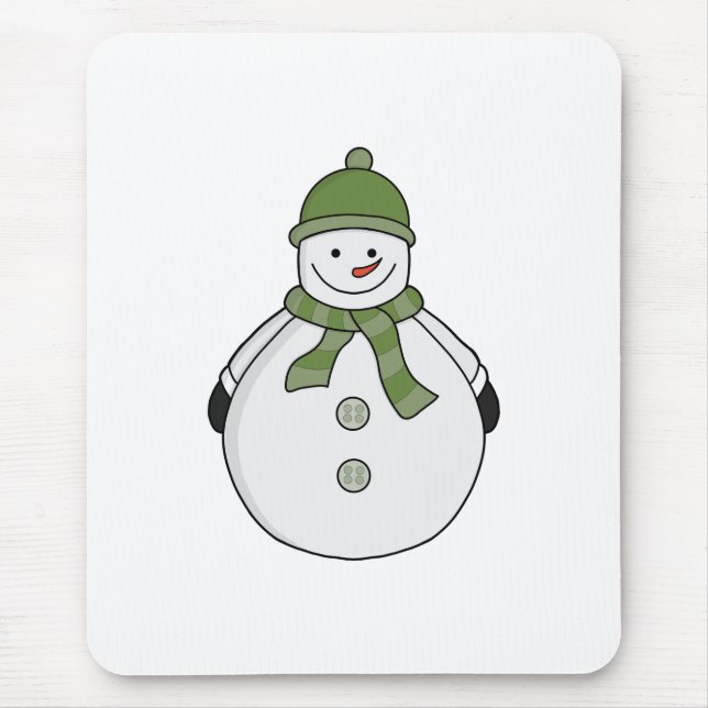 Cold snowman mouse mat (Front)
