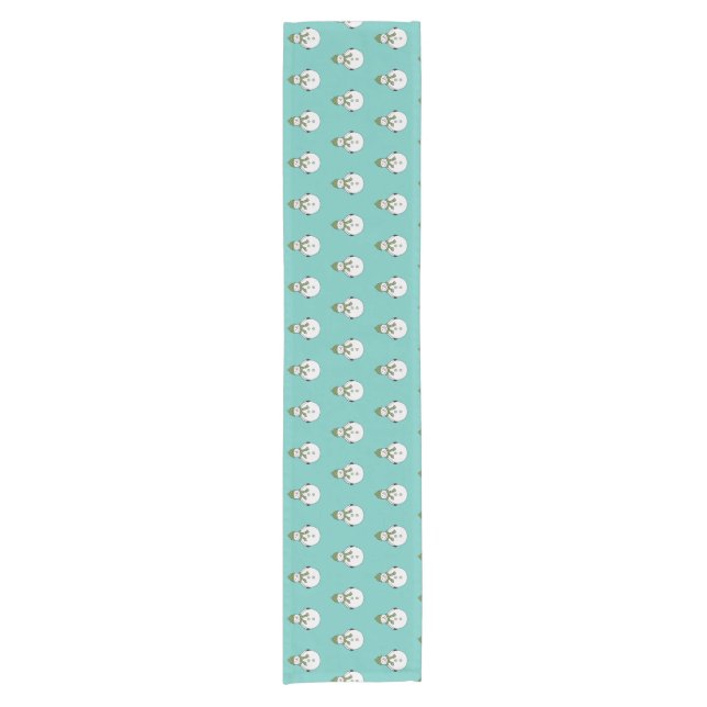 Cold snowman short table runner (Front)