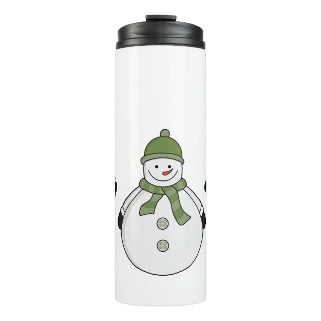 Cold snowman thermal tumbler (Front)