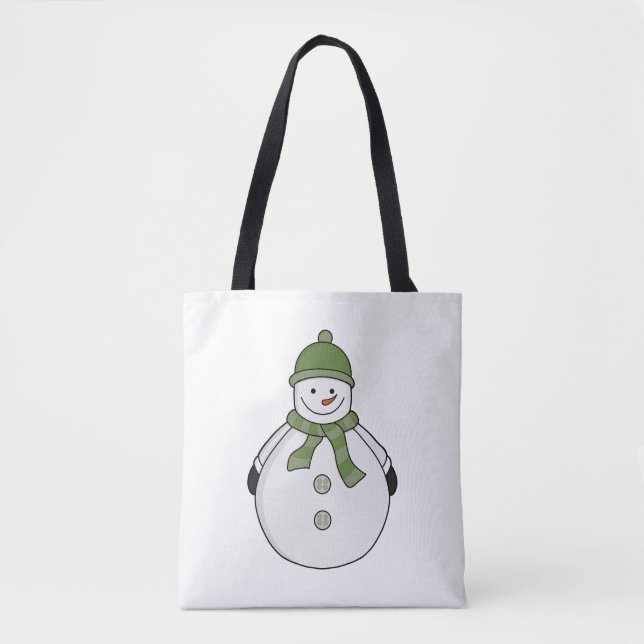 Cold snowman tote bag (Front)