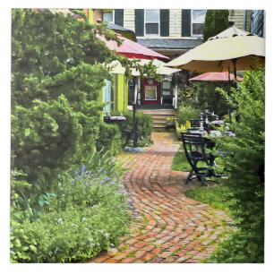 Cold Spring NY - Outdoor Dining on the Patio Tile