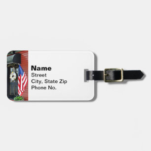 Cold Spring, NY - Street With Red Building Luggage Tag