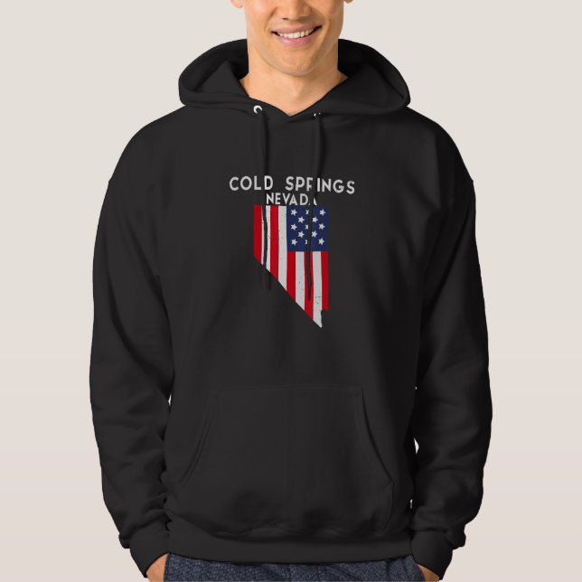 Cold Springs Nevada USA State America Travel Nevad Hoodie (Front)