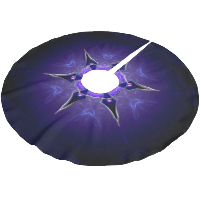 Cold Starlight Christmas Tree Skirt (Angled)