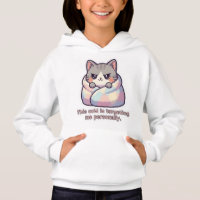 "Cold Targeting Me" Cat Hoodie