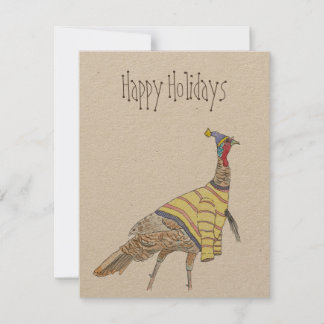 Cold Turkey Happy Holidays Card