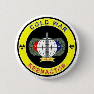 Cold War Reenactor 6 Cm Round Badge