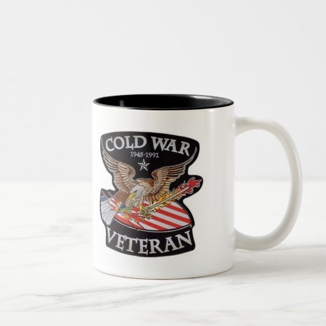 COLD WAR VETERAN Two-Tone COFFEE MUG (Right)
