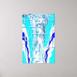 Cold water abstract art canvas print