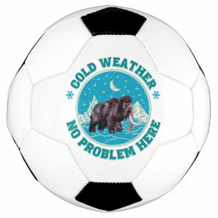 Cold weather, no problem here! Woolly Mammoth Fun Football