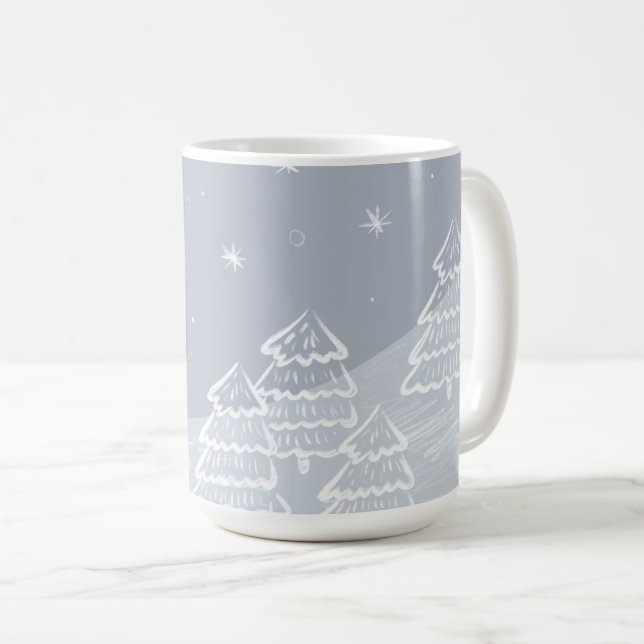 Cold winter coffee mug (Front Right)