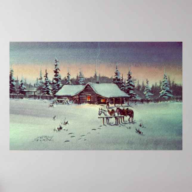 COLD WINTER NIGHT by SHARON SHARPE Poster (Front)