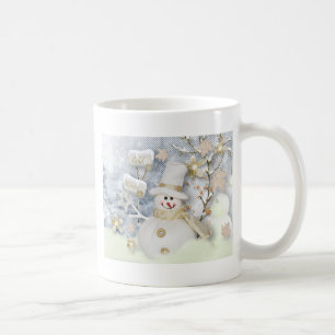 Cold Winter Snowman Coffee Mug