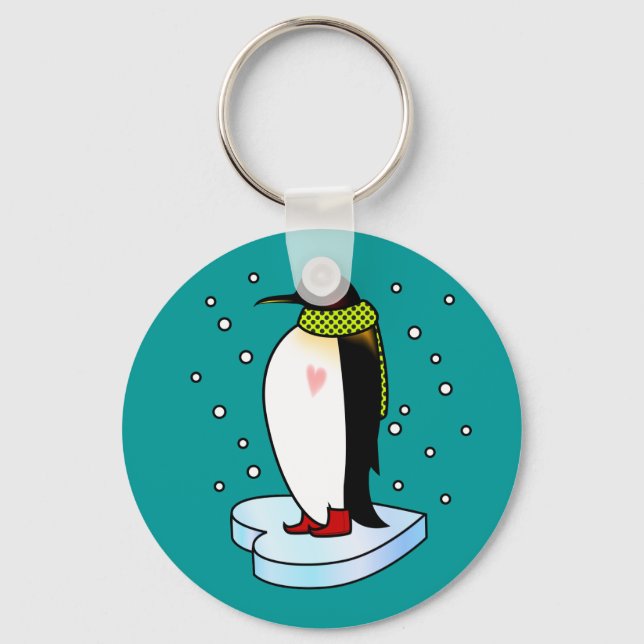 Cold Winter Warm Heart Keychain (Front)