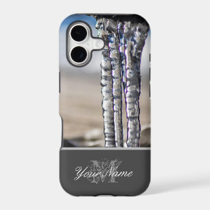 Cold winter with long crystal icycles!