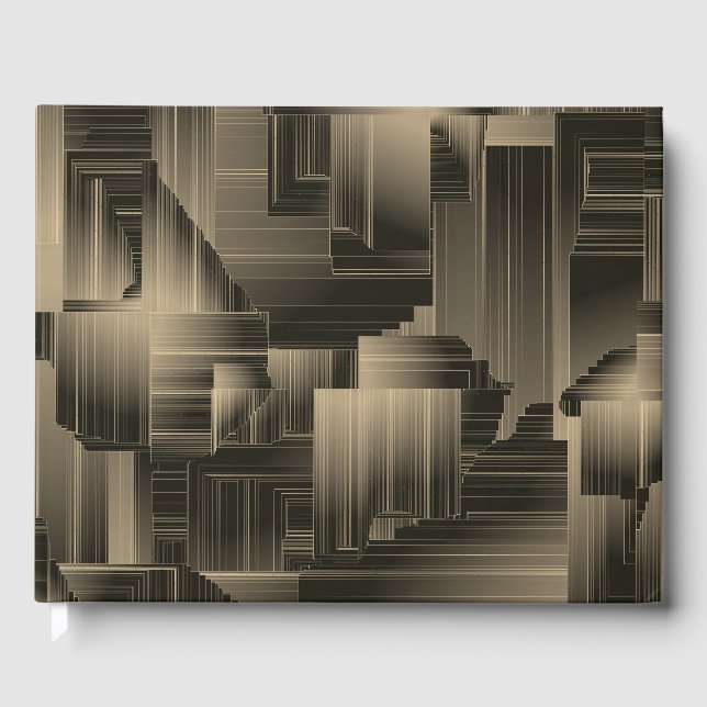 Colden Halls Art Deco Guest Book (Front)