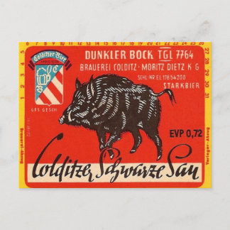 Colditzer Schwarze Sau Postcard