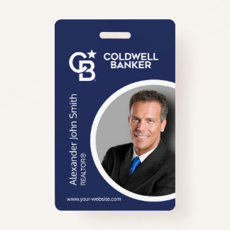 Coldwell Banker ID Card Blue ID Badge