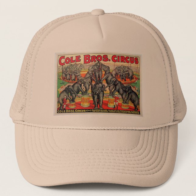 Cole Bros. Circus Trucker Hat (Front)