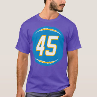 Cole Mazza Number 45 Jersey Los Angeles Chargers I T-Shirt
