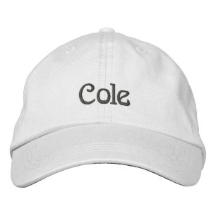 COLE Name Designer Cap