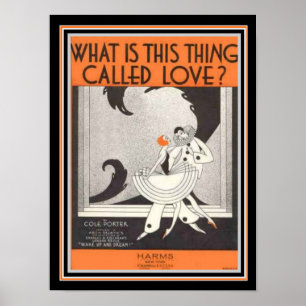 Cole Porter Art Deco Sheet Music 12 x 16 Print