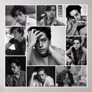 COLE SPROUSE BLACK AND WHITE POSTER