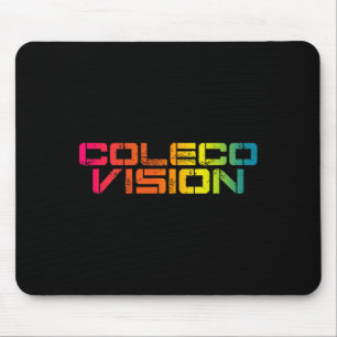 Coleco Vintage Retro Colorful Text Premium Tri-ble Mouse Mat