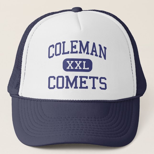 Coleman Comets Middle Coleman Michigan Trucker Hat (Front)