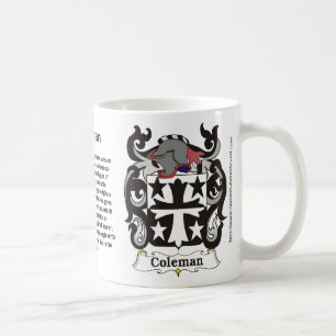 Coleman Family Crest on a mug