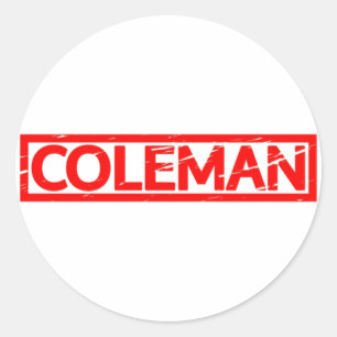 Coleman Stamp Classic Round Sticker