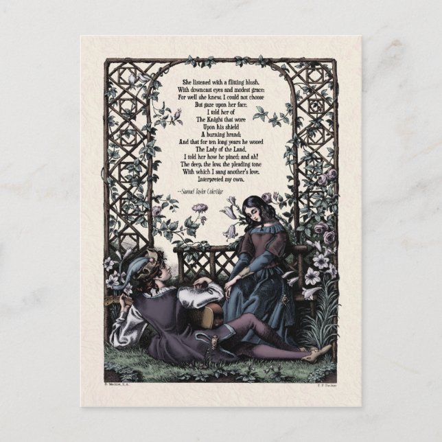 Coleridge "Love" Victorian Postcard (Front)