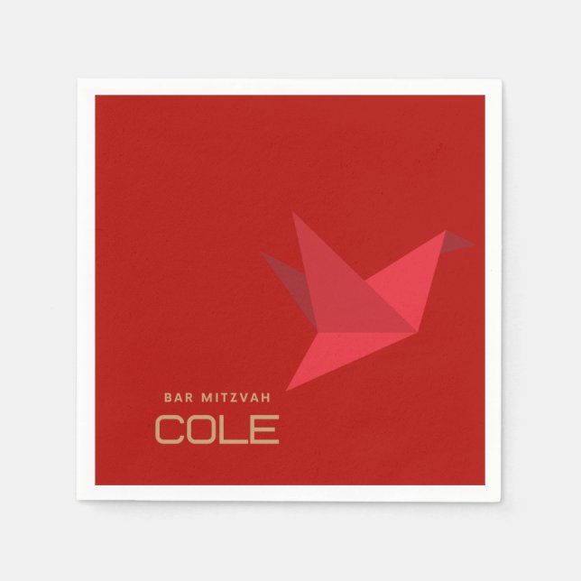 Cole's Bar Mitzvah Napkin (Front)