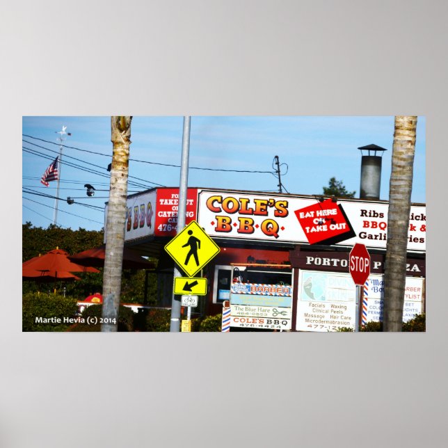 Cole's BBQ Poster (Front)