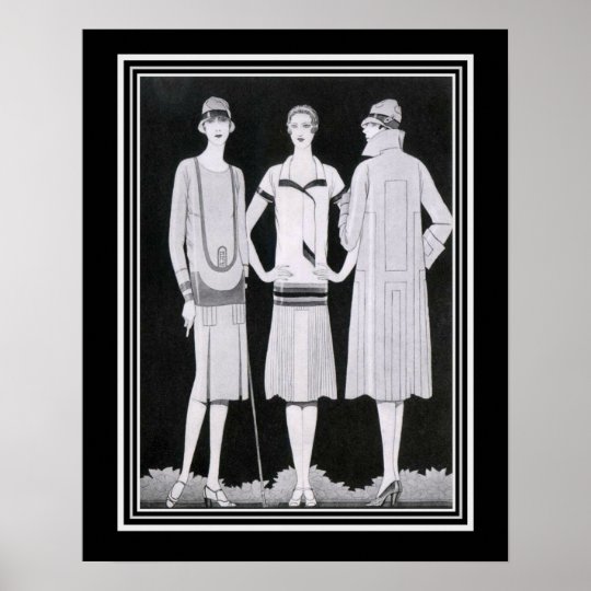 Coles Phillips Art Deco Fashion Print 16x Zazzle Co Uk