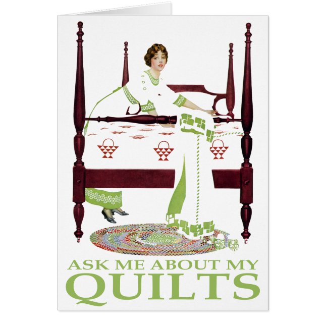 Coles Phillips Fadeaway - Ask Me About My Quilts (Front)
