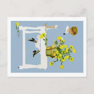 Coles Phillips Fadeaway Chrysanthemums Postcard