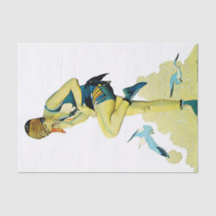 Coles Phillips ‘Fadeaway Girl’ “A Quick Dip” Tissue Paper