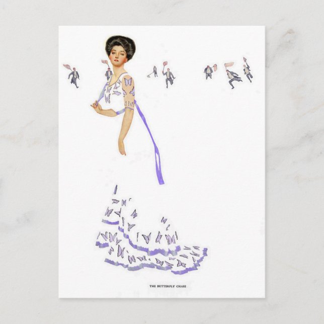 Coles Phillips ‘Fadeaway Girl’ Illustration “Butte Postcard (Front)