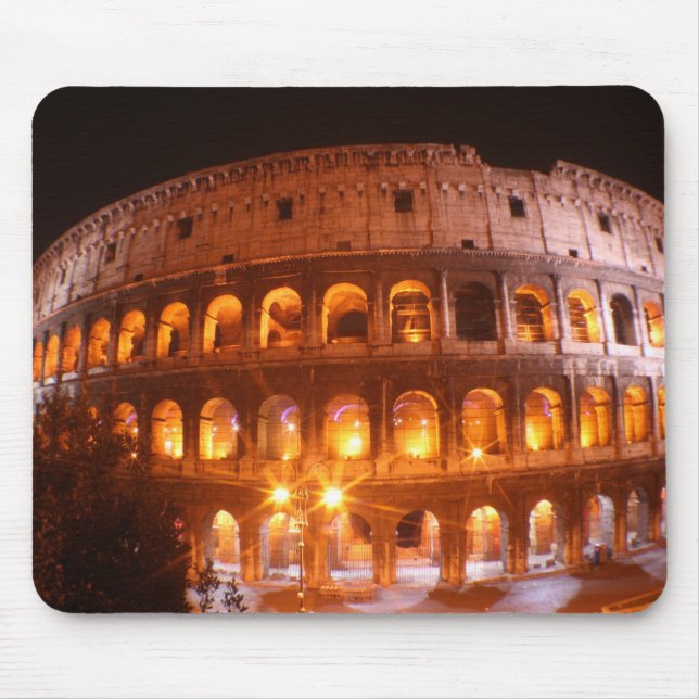 Colesseum at Night Mouse Mat (Front)
