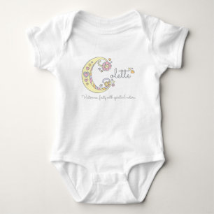 Colette girls name decorative custom meaning baby bodysuit