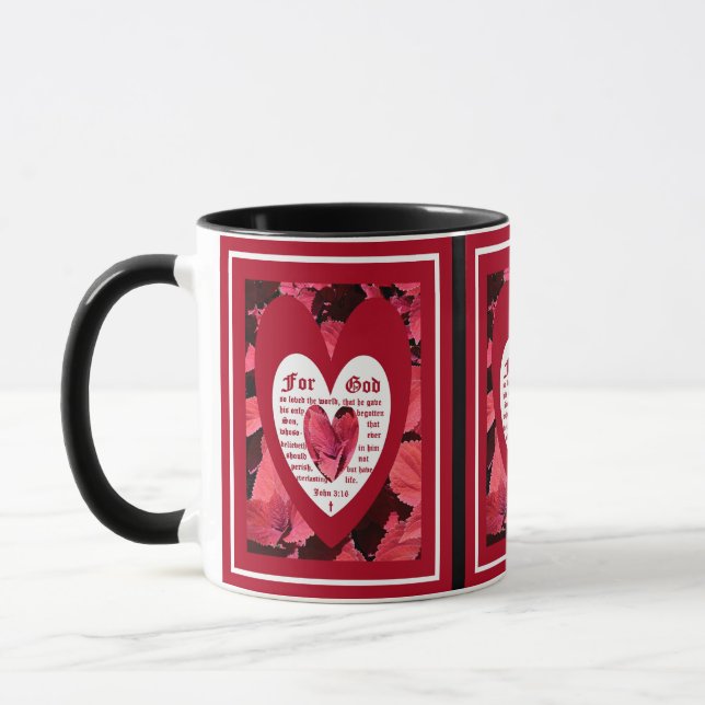 Coleus Close-up with John 3:16 Mug (Left)