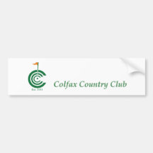Colfax Country Club Bumper Sticker