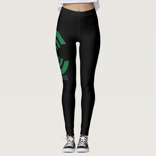 Colfax Country Club Large Logo Leggings in Black (Front)